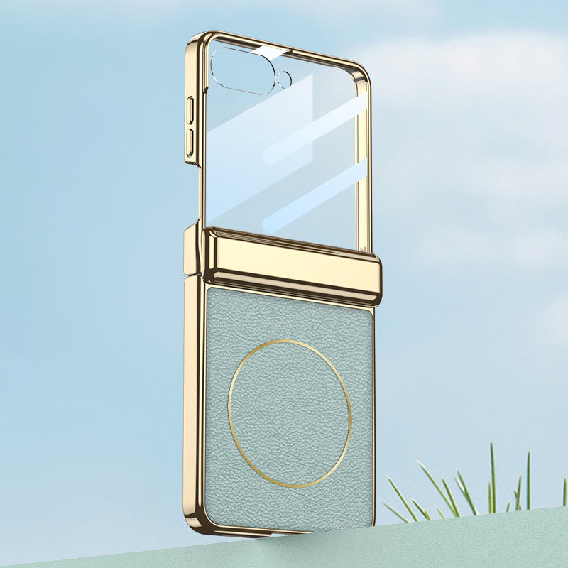 Electroplated Leather Case with MagSafe