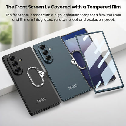 Oval Finger Ring Buckle Stand Frosted Case