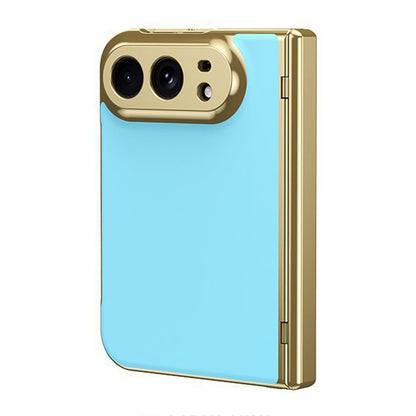Electroplated-Edge Leather Case