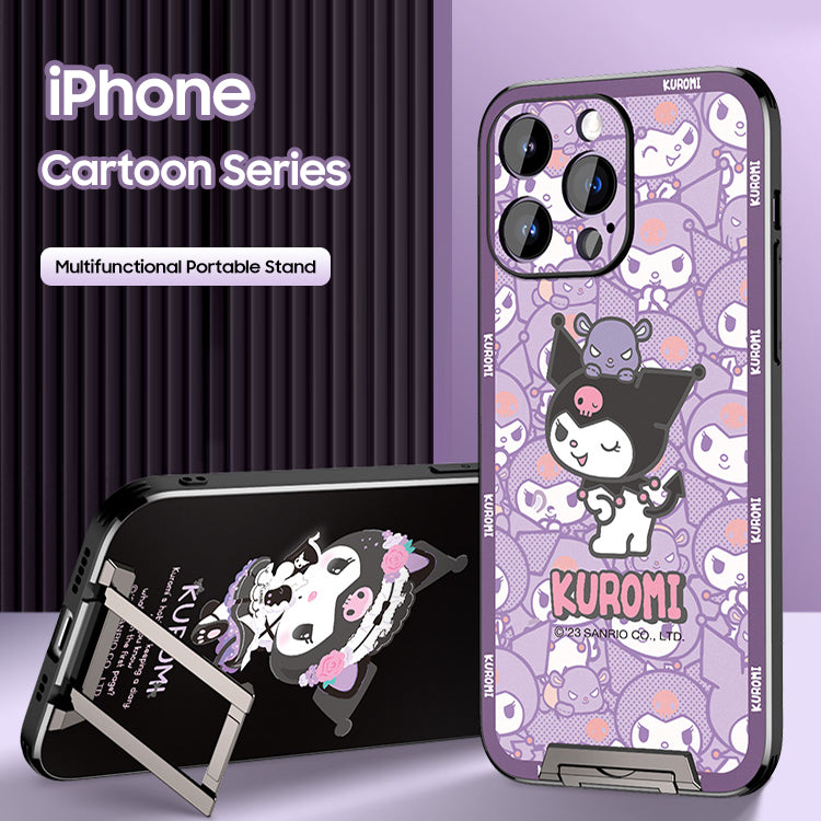 iPhone Invisible Bracket Series | "Sanrio" Cartoon Matte Phone Case