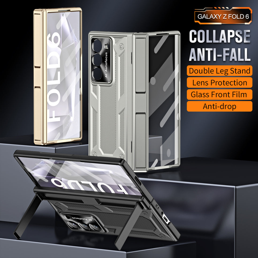 Samsung Galaxy Z Fold Series | Fall Protection Phone Case with Stand