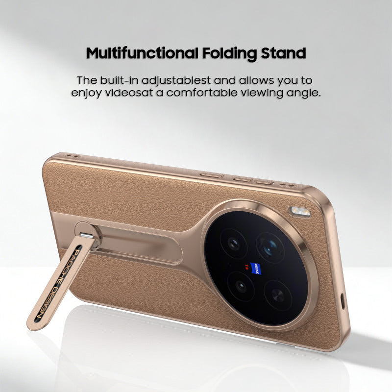 Folding Kickstand Leather Case