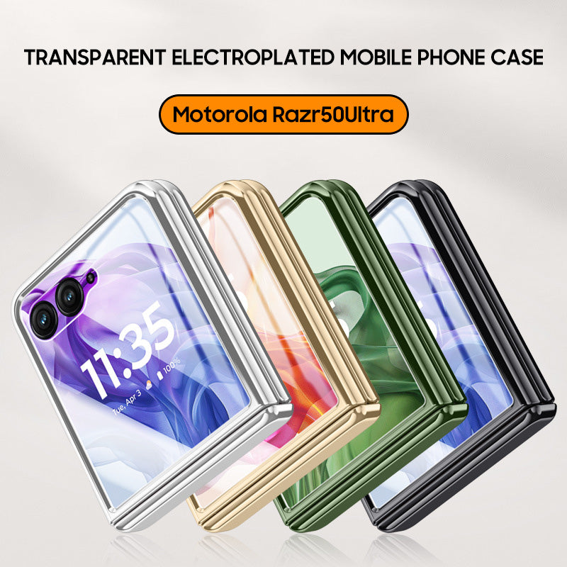 Motorola Series | Spring Hinge Transparent Mobile Phone Case