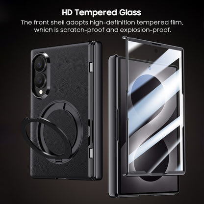360° Rotating kickstand Leather Case with MagSafe