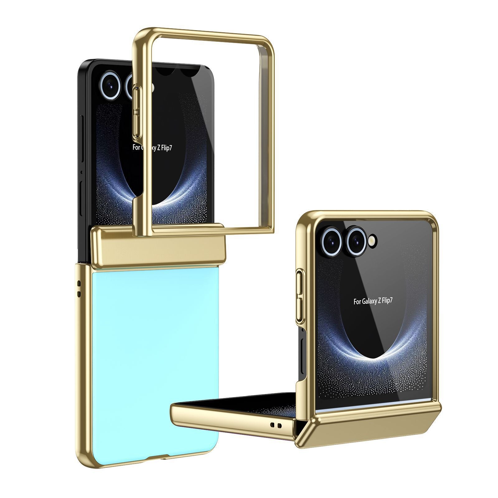 Electroplating Frame Leather Case