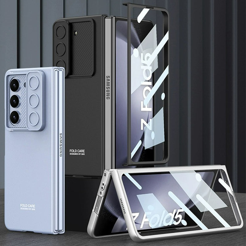 Serie Samsung | Funda para teléfono móvil esmerilada con ventana corrediza y lente de la serie Galaxy Z Fold 