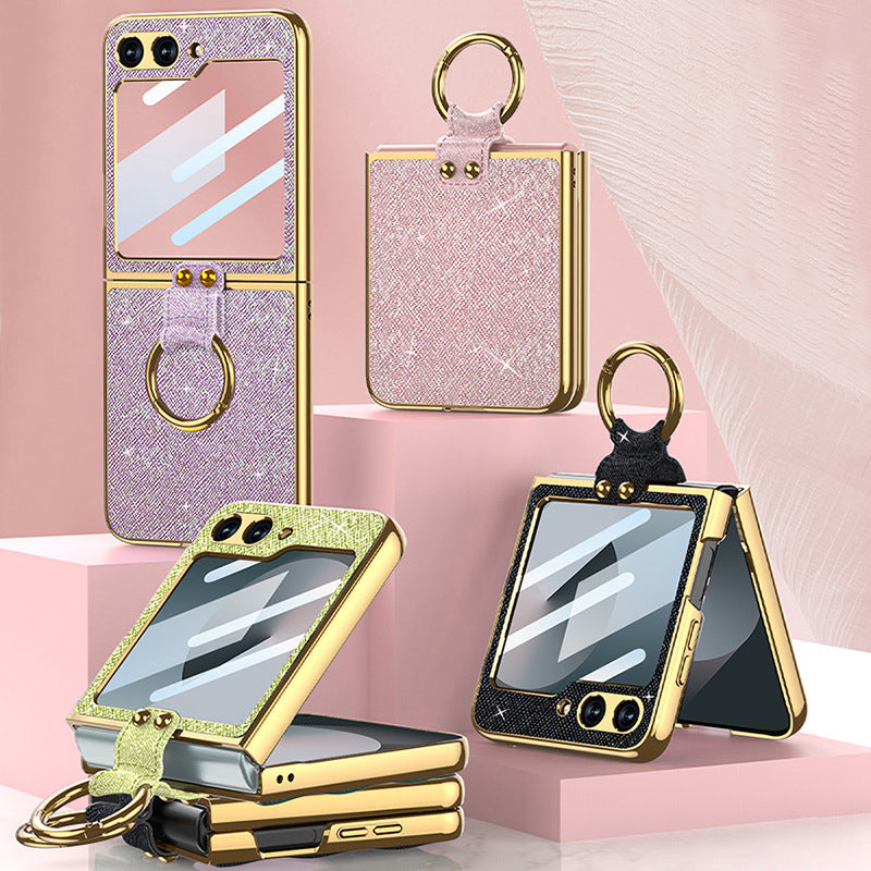 Samsung Galaxy Z Flip6 | Glitter Electroplated Ring Mobile Phone Case