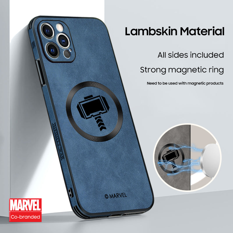 iPhone MagSafe Series | Original Design "Marvel" Cartoon Leather Phone Case