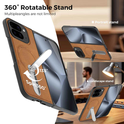 Folding Stand Business Leather Case