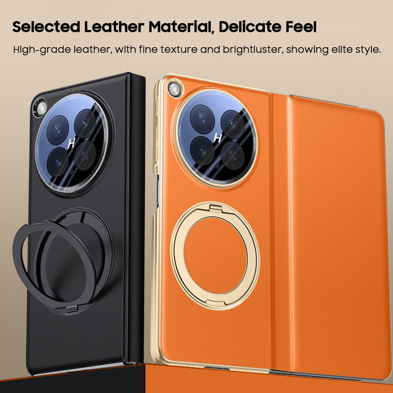 Kickstand Flip Leather Case