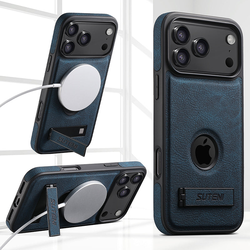 Invisible Bracket Leather Case with MagSafe