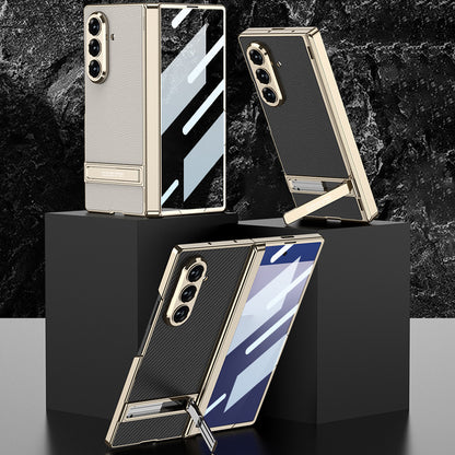 Folding Stand Business Leather Case