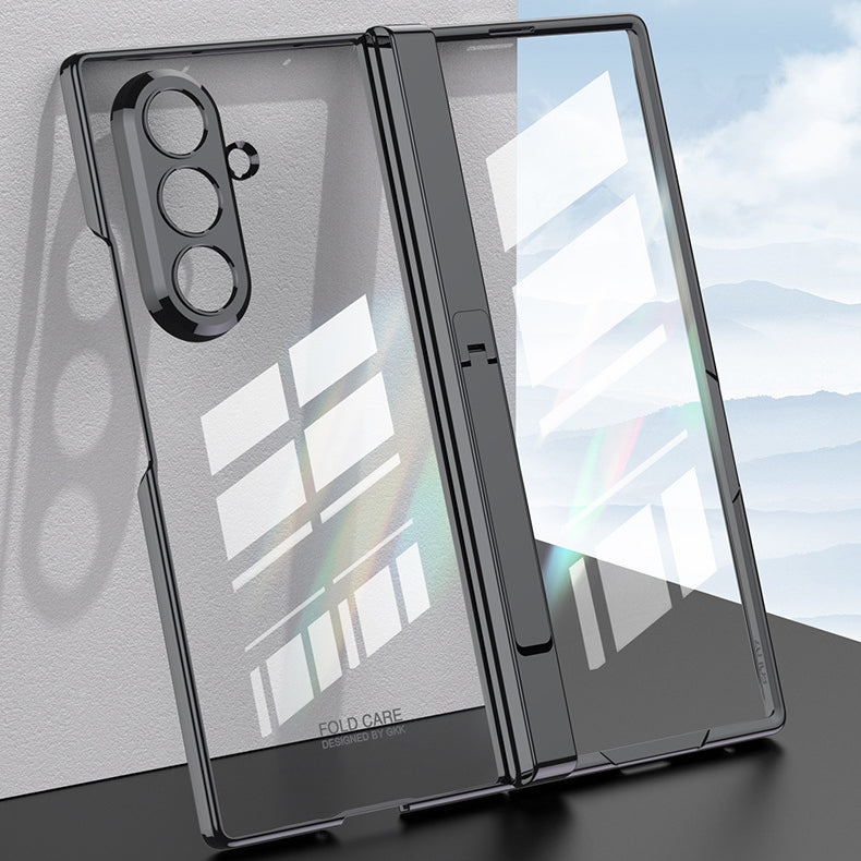 Transparent Electroplated Case with Kickstand