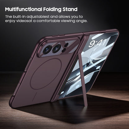 Frosted Ultra-Thin Kickstand Case with MagSafe