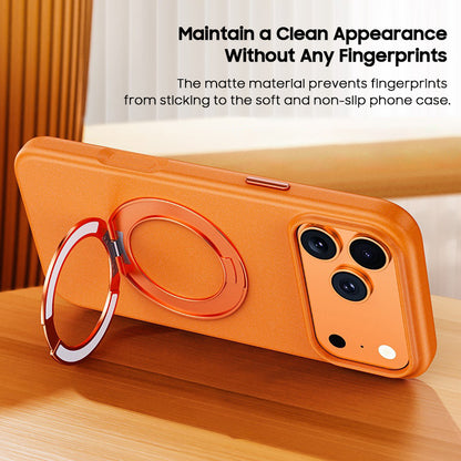 Rock Sand Material Ring Holder Case with MagSafe