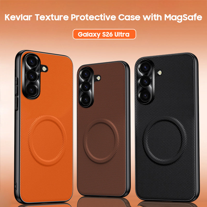 Kevlar Texture Protective Case with MagSafe