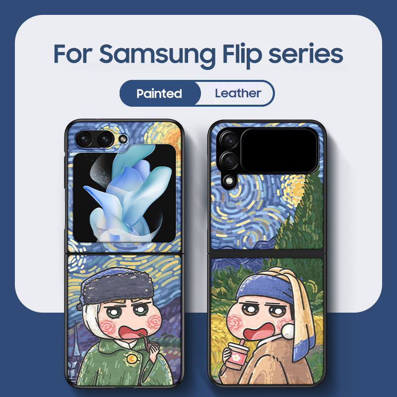 Serie Samsung | Funda para teléfono Galaxy Z Flip Series "La noche estrellada"
