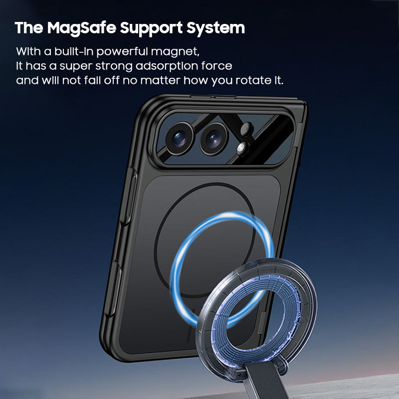 Frosted Ultra-Thin Kickstand Case with MagSafe