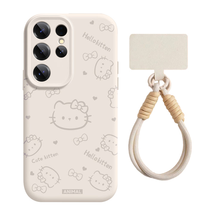 Hello Kitty Liquid Silicone Lanyard Case