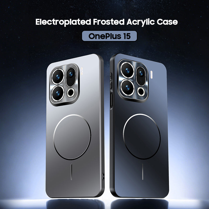 Electroplated Frosted Acrylic Case with MagSafe