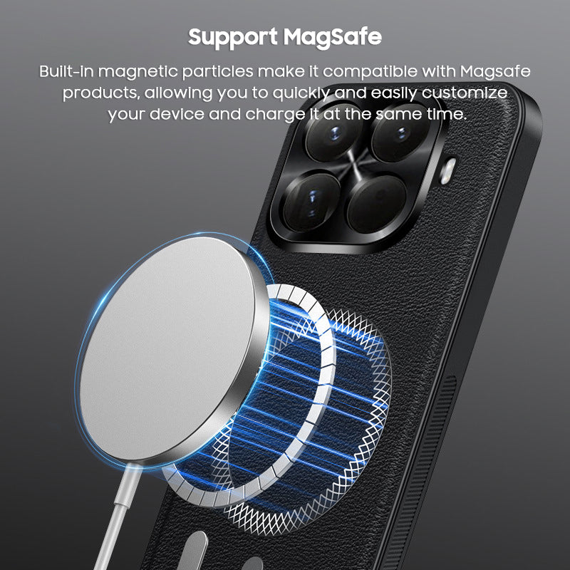 High-Quality Business Leather Case with MagSafe
