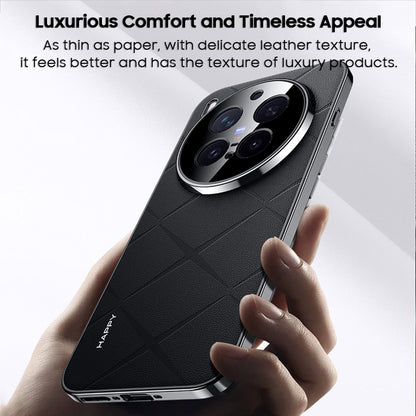 Electroplated Frame Business Leather Case