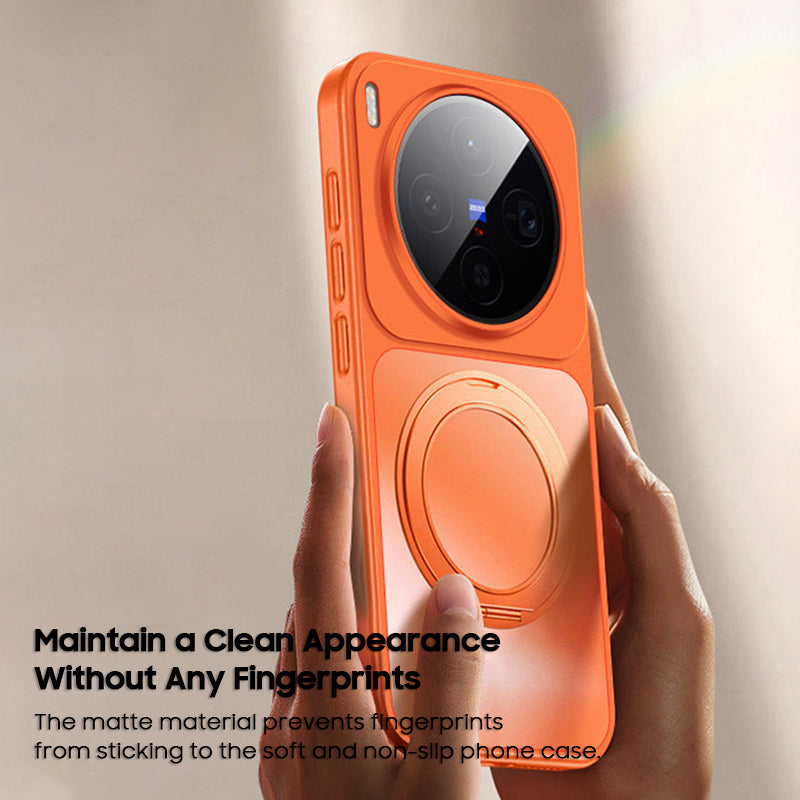 Rotating Magnet Kickstand Frosted Case
