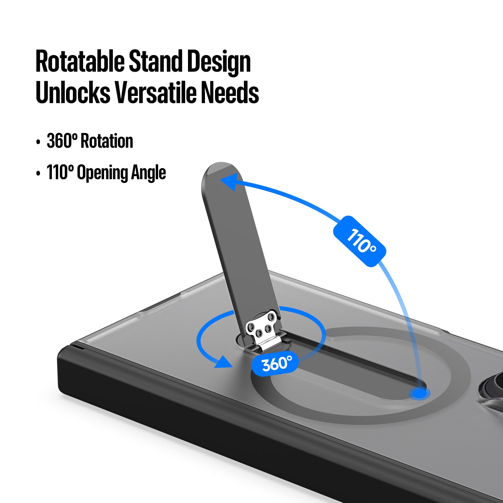 Frosted Translucent Case with Kickstand