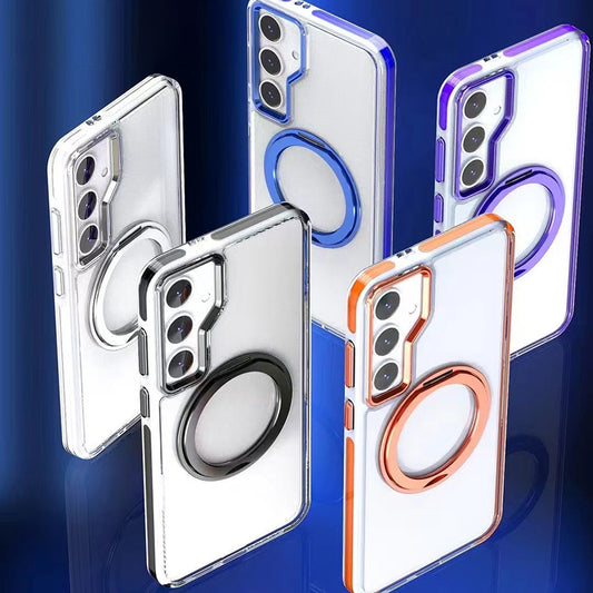 Samsung Magsafe Series | Swivel Stand Transparent Phone Case