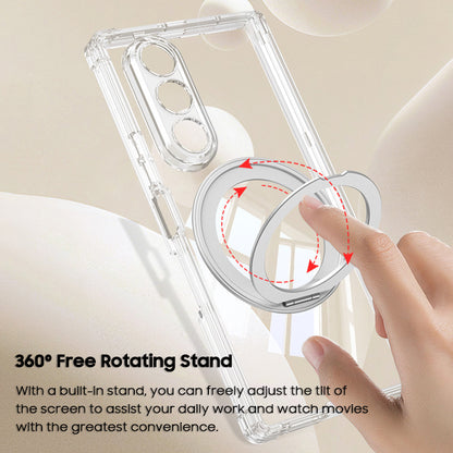 360° Rotating Kickstand Clear Case