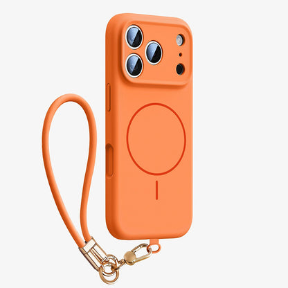 Wrist Strap Liquid Silicone Case with MagSafe