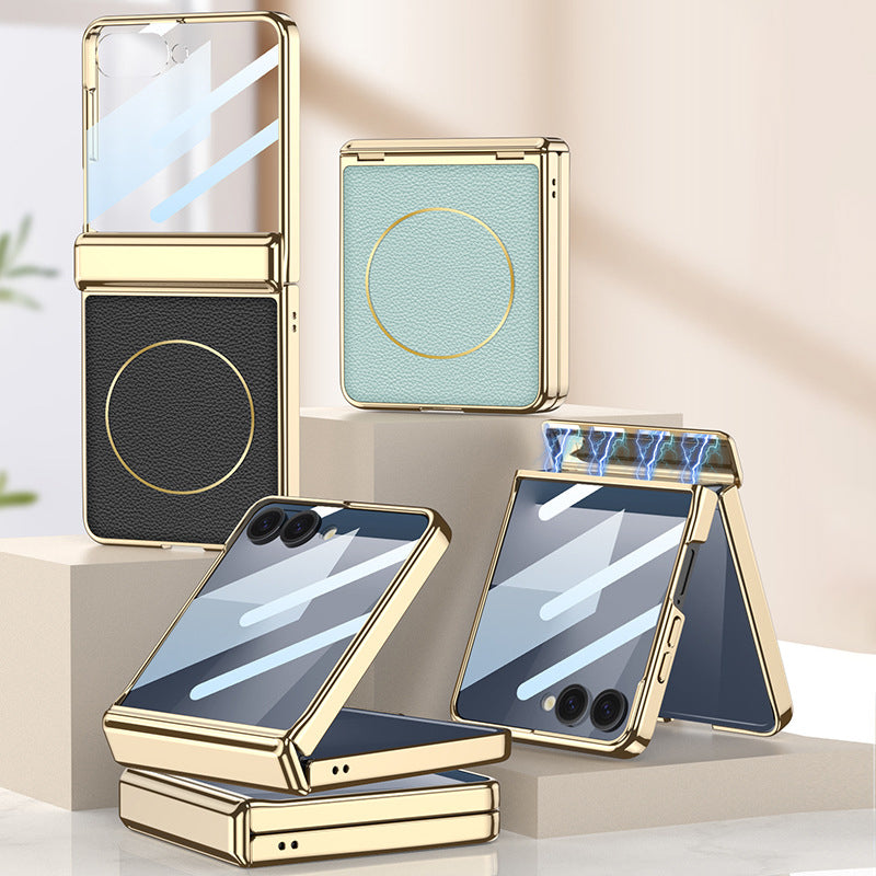 Electroplated Leather Case with MagSafe