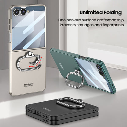 Oval Finger Ring Buckle Stand Frosted Case