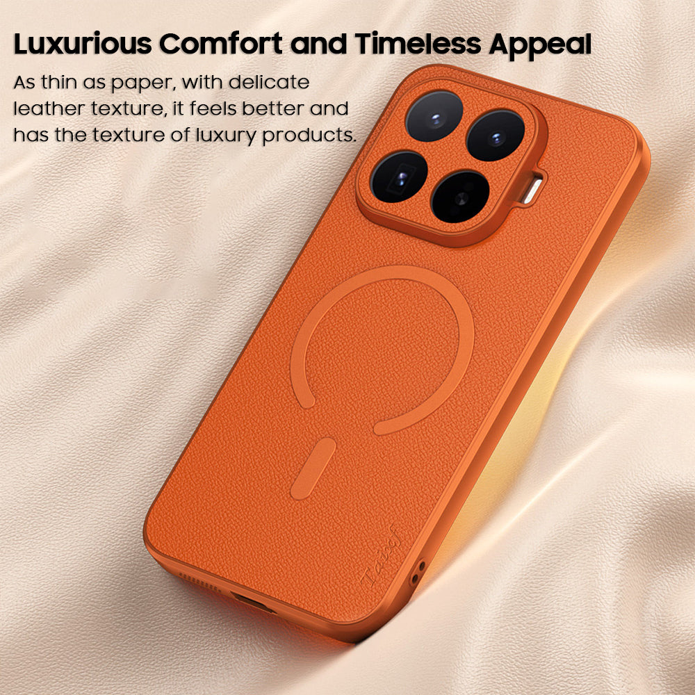 Lychee-Textured Leather Case with MagSafe