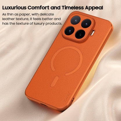 Lychee-Textured Leather Case with MagSafe