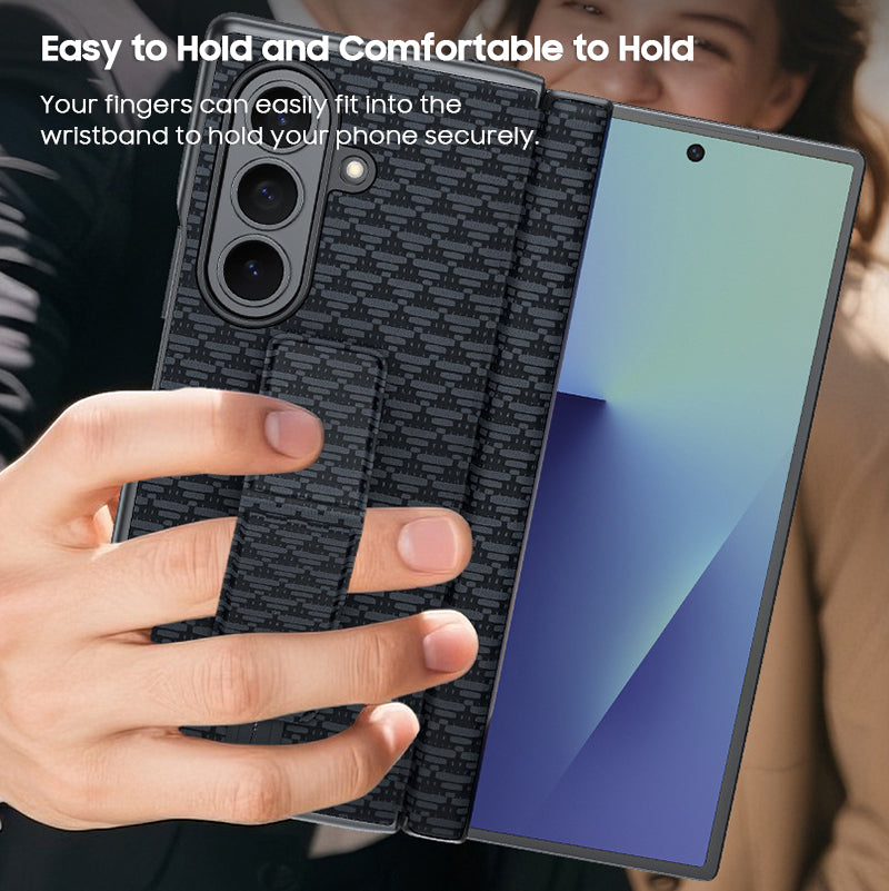 Wristband Bracket Wax Leather Case