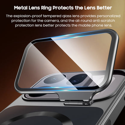 Magsafe Compatible Case with Flip Lens Kickstand