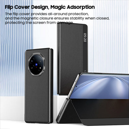Foldable Leather Case with Pen Holder & Kickstand