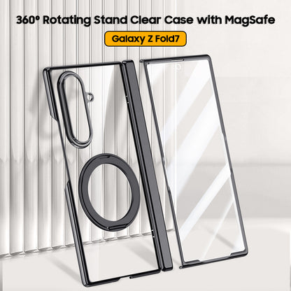360° Rotating Stand Clear Case with MagSafe