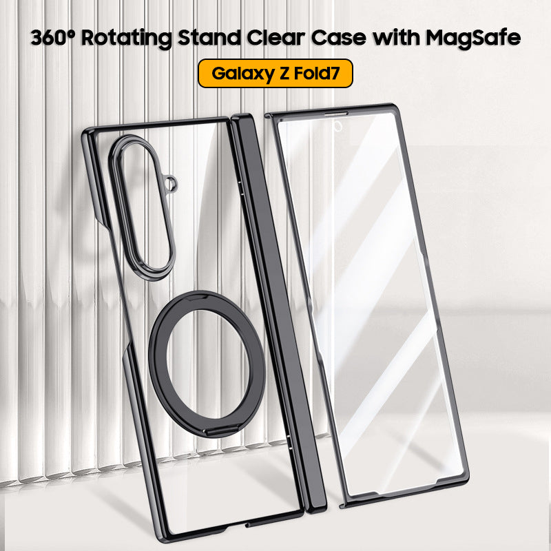 360° Rotating Stand Clear Case with MagSafe