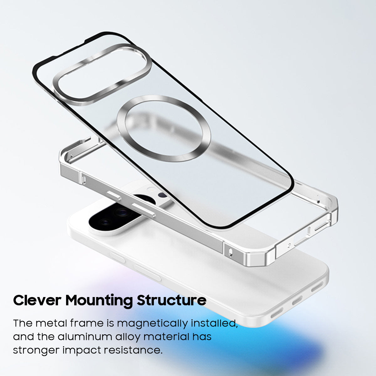 Single-Sided Buckle Metal Frame Case with MagSafe