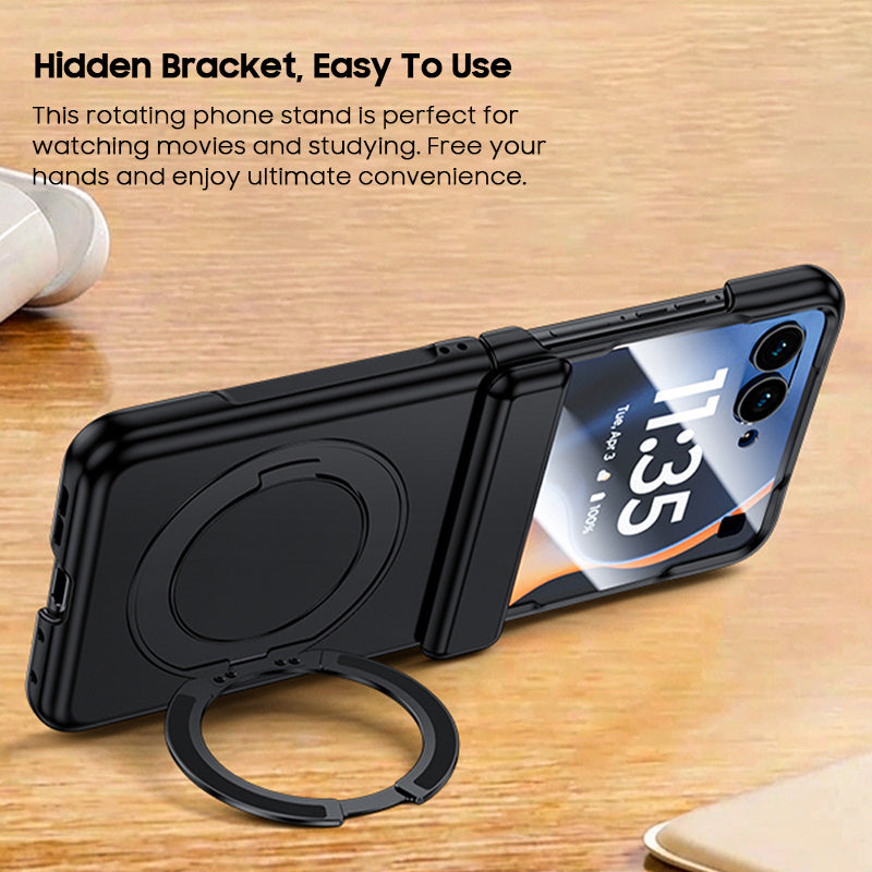 Full Hinge Protector Magnetic Ring Kickstand Case