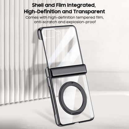 Rotating Bracket Electroplated Clear Case with MagSafe