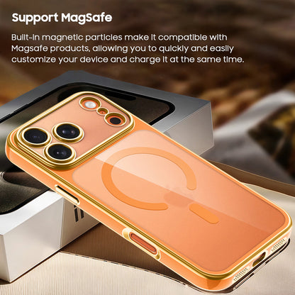 Semi-Transparent Frosted Electroplated Case with Magsafe