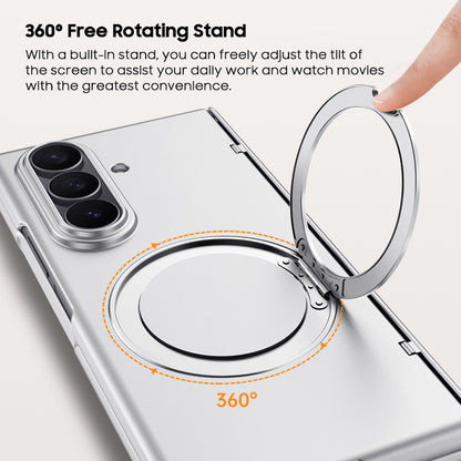 Rotating Magnet Ring Frosted Case with MagSafe