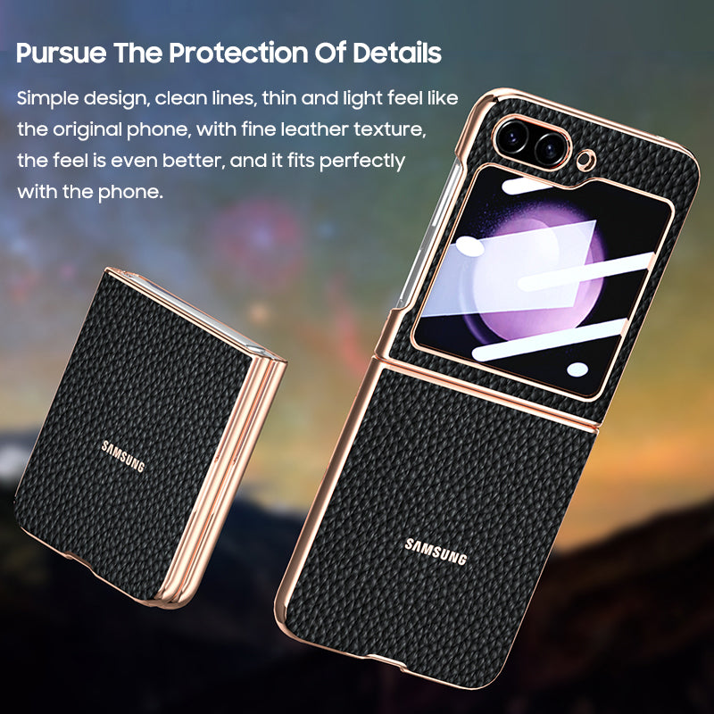 Luxury Electroplated Leather Case