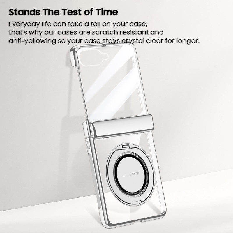 Electroplated Magnetic Ring Kickstand Protective Case
