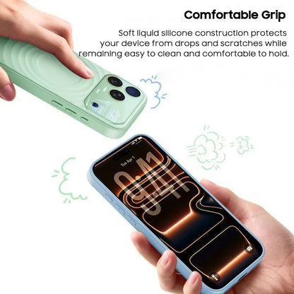 Ripple Texture Liquid Silicone Case with MagSafe