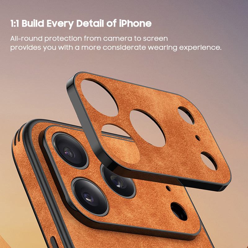 Elk Pattern Leather Case with MagSafe