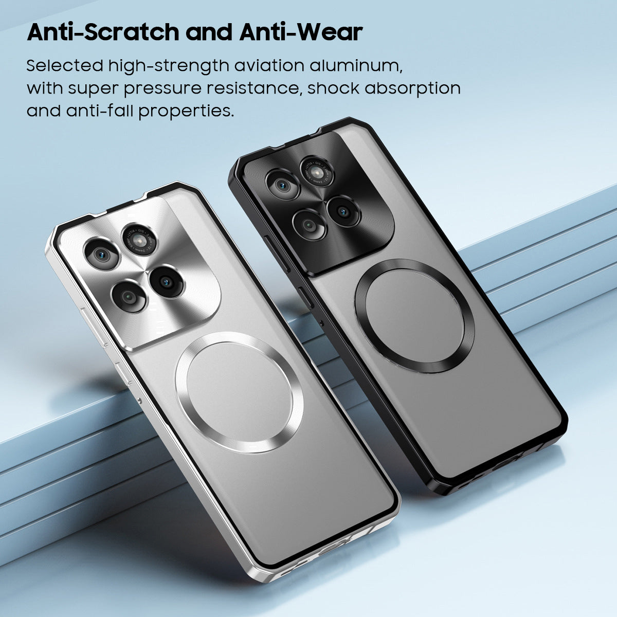 Single-Sided Buckle Metal Frame Case with MagSafe